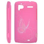 Sommerfugle Cover til HTC Sensation (Pink)
